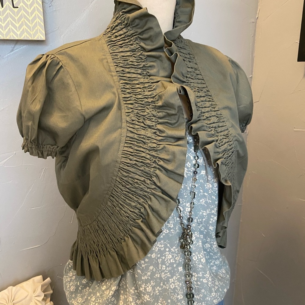 LAST KISS BOLERO JACKET ARMY GREE…